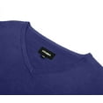 thumbnail image 5 of Krumba Mens Big Tall Sweater Cotton Oversized Long Sleeve Kintted Light Causal Plus Pullovers Slateblue 4XL, 5 of 10