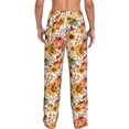 thumbnail image 3 of Daiia Sunflowers Pumpkins And Autumn Leaves Men's Sleep Pant with Pockets and Drawstring,Pajama Pants-Small, 3 of 9