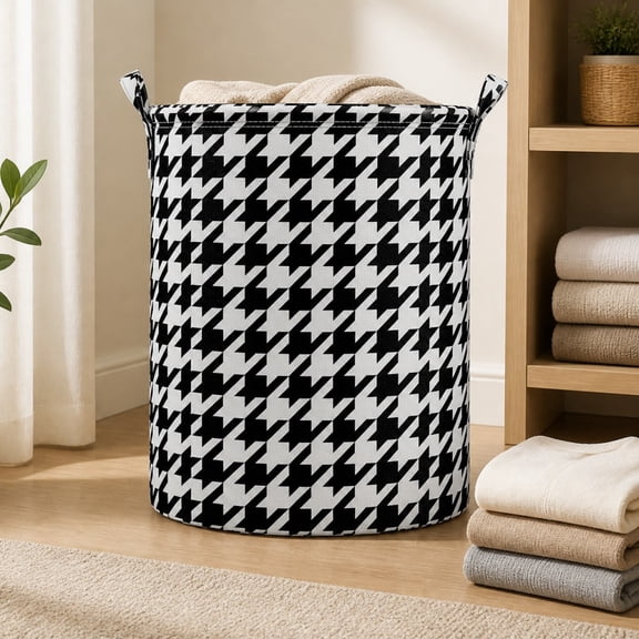 1PCS Collapsible Canvas Fabric Storage Basket Organizer, Laundry Hamper for Bedroom Clothes, Car & Toy Bins