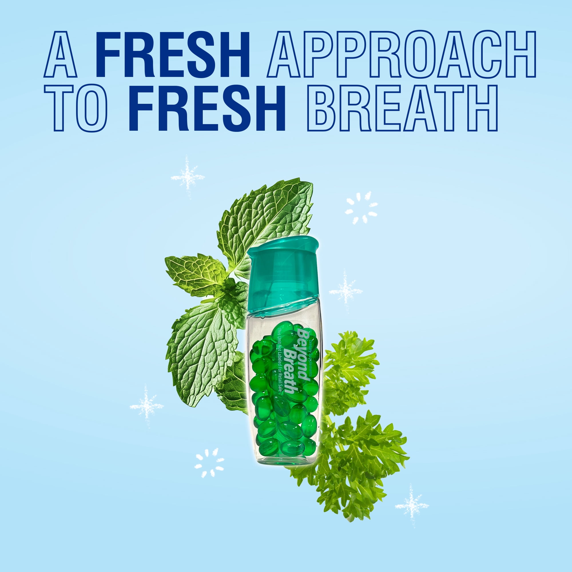 Beyond Breath Breath Freshening Capsules, Fresher Breath From Inside-Out, Lasts Up To 8 Hours, Parsley & Mint Oils, 50 Capsules