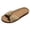 Brown, variant on Rokment Womens Beach Woven Flat Slippers Sandals Bohemian Summer Fashion Casual Bow Buckles Cork Footbed Orthopedic Dress Slip on for Vacation Comfortable Walking Black Size 6