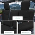 thumbnail image 5 of For 2007-2017 Jeep Wrangler JKU 4 Door FH Group Faux Leather Custom Fit Car Seat Covers - Rear Set Black, 5 of 5