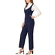 thumbnail image 4 of INSPIRE CHIC Mono Casual de Mujer con Pierna Ancha y Bolsillos, Overoles de Punto, Talla XL, Azul Marino, 4 of 6