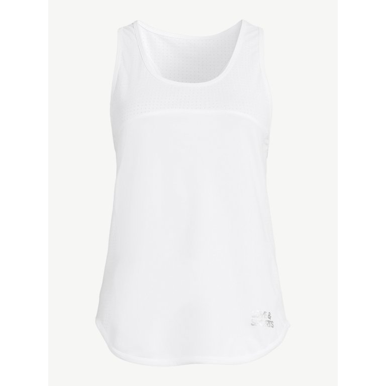 X-LARGE 16-18  LOVE & SPORTS JUNIORS' COLOR PIPED TANK TOP