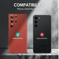 thumbnail image 3 of SUPCASE Camera Lens Protector Designed for Galaxy S23 Ultra, [Scratch-Resistant] [Ultra-Thin] Tempered Glass Camera Lens Screen Protector (RedGlitter), 3 of 7