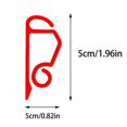 thumbnail image 3 of 100 Pieces Christmas Light Clips Plastic Gutter Hang Hooks For  Decoration Outside Lights, 3 of 9