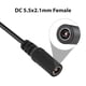 thumbnail image 3 of Cable de cable de adaptador de Alimentación 3 en 1 Femenino 12V DC5521 Hurbra A CC Masculina y 5V USB Femenino Y Divisor Cable de Alimentacia de Potencia de 43.5 cm de Largo, 3 of 7