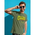 thumbnail image 2 of Clear Your Mind Grunge Style T-Shirt Men -Image by Shutterstock, Male 3X-Large, 2 of 4