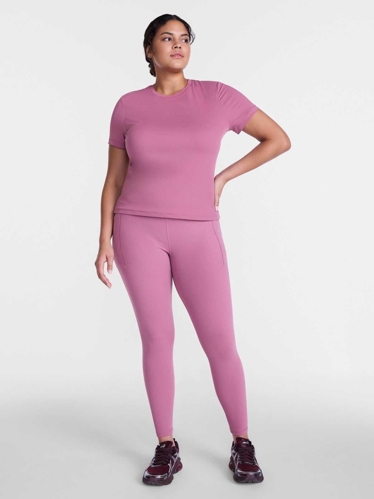 Avia Women's and Women's Plus SoftSculpt High Rise Leggings with Pockets, Full Length, Sizes XS-4X