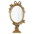 thumbnail image 1 of Binwennn Statues de Jardin Extérieur Grand Jardin 1 Pce Coiffeuse Mi Rror Doré Vintage Table Mi Rror Maison Mi Rror Dé Cor Mi Rrors Plateau de Maquillage Résine Pa Dentelle Rétro Petit Ange Maquillage Mi, 1 of 8