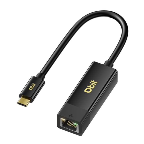 DBIT USB C to Ethernet Adapter, Gigabit RJ45 to Type-C (Thunderbolt 4/3) Ethernet LAN Network Adapter, Plug and Play, Compatible with Smart Phone, MacBook Pro, iPad Pro, Surface, Dell XPS and More