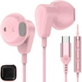 TRAHOOUSB C Headphones Wired Earbuds for Apple iPad iPhone 16 Pro