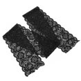 Black Lace Ribbon Red 10 Yards 3.9in Wide Elastic Comfortable Unique
