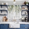 thumbnail image 2 of Green Kitchen Curtains Window Panels, Eucalyptus Leaves Insulated Window Treatment Curtain, Grommet Curtains for Bedroom/Living Room/Bathroom, 2 Piece 52"Wx84"L, 2 of 8