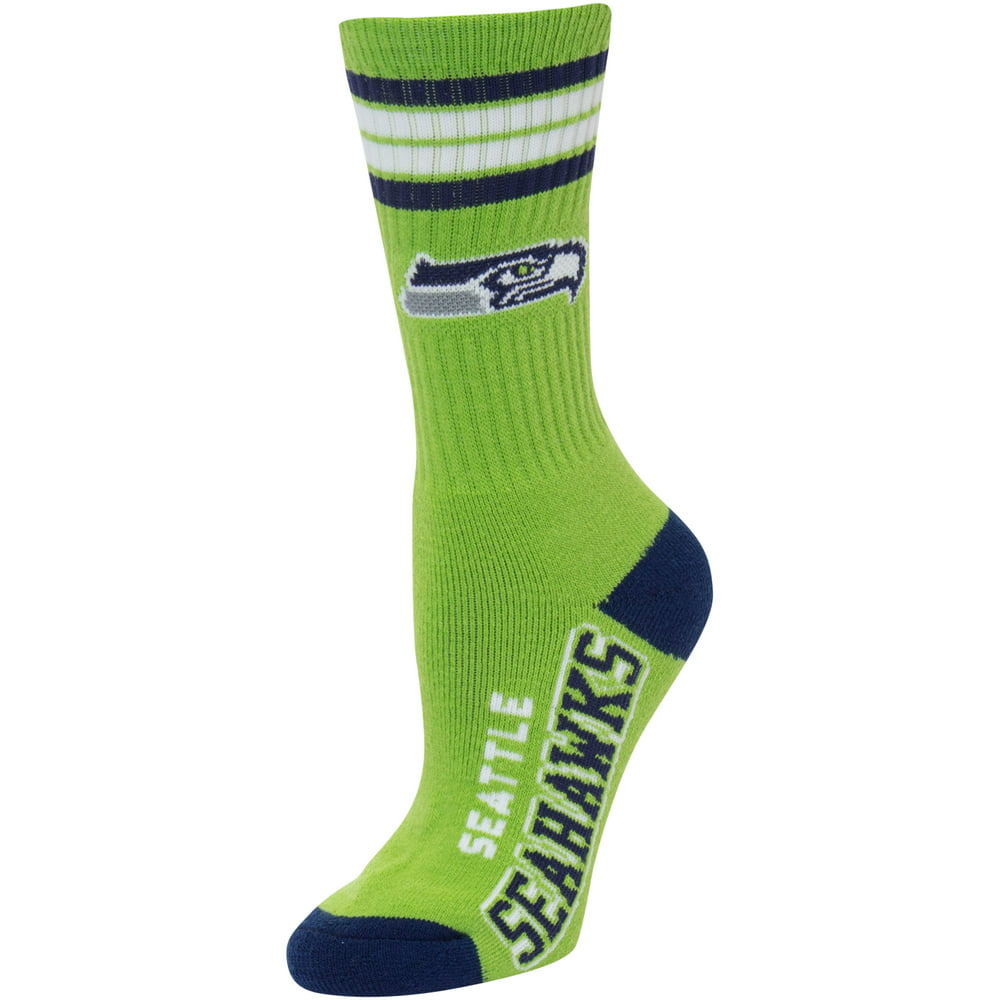 Seattle Seahawks Adult Stripe Deuce Sock - Green - Walmart.com ...