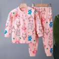 thumbnail image 2 of Futezty Toddler Baby Boy Girl Clothing Sets Cute Graphic Long Sleeve Tops and Pants Kids 2pcs Outfits Loungewear 6M-6T, 2 of 4