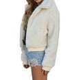 thumbnail image 3 of Sunisery Womens Thick Warm Teddy Bear Pocket Fleece Jacket Coat Zip Up Outwear Overcoat, 3 of 6