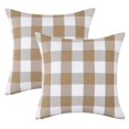 thumbnail image 1 of DSstyles Buffalo Check Plaid Throw Pillow Covers Black and White Farmhouse Outdoor Plaid Square Cotton Cushion Case for Farmhouse Home Decor Couch, Set of 2, 1 of 9