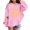 0#$-Pink496, variant on Hiijoy Unisex Kids Hoodie Letter Print Long Sleeve Sweatshirt for Boys Girls, Black, Sizes 3-10