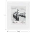 thumbnail image 5 of Gallery Solutions White Wood Wall Frame 11"x14" - Premium Quality - Classic Rectangular Design for 8"x10" Photos - Ready-to-Hang - Enhance Your Home or Office Décor with this Elegant Frame, 5 of 8