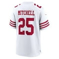 thumbnail image 3 of Men's Nike Elijah Mitchell White San Francisco 49ers Player Game Jersey, 3 of 3
