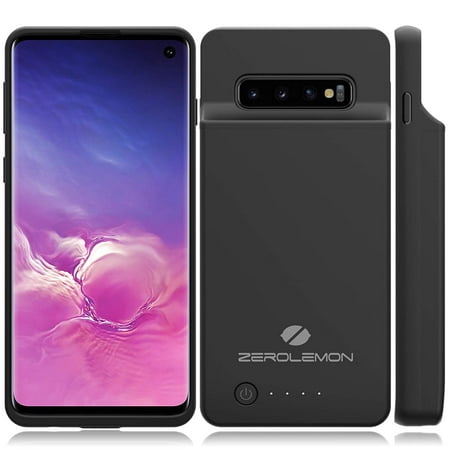 Galaxy S10 Extended Battery Case, ZeroLemon Slim Power 5000mAh Extended Rechargeable Battery Case with Full Edge Protection for Samsung Galaxy S10 -