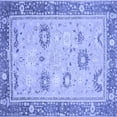 thumbnail image 1 of Ahgly Company Indoor Square Oriental Blue Traditional Area Rugs, 7' Square, 1 of 4