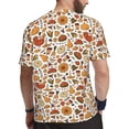 thumbnail image 2 of Wukai Thanksgiving Food Print Men's Short-Sleeved Mesh T-Shirt,Quick-Dry Short Sleeve Workout T-Shirt-Medium, 2 of 8