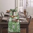 thumbnail image 4 of Plant Light Green Leaves Modern Table Runners Home Decor Tea Table Tablecloth Wedding Party Table Runner, 4 of 6