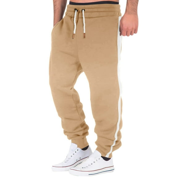 oqasdz Pants for Men Casual Pants for Everyday Wear Slim Fit Versatile for Fall and Winter Warm Outerwear Comfortable Stretch