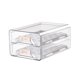thumbnail image 3 of Organizador de huevos transparente para refrigerador, bandeja para huevos, para despensa y encimera. Claro, 3 of 9