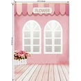 thumbnail image 3 of BSDHOME Polyester 5x7ft Flower Floor Pink Wedding Backdrop Background Studio Photograghy Props, 3 of 4