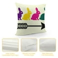 thumbnail image 4 of Shiartex  Easter Pillow Covers Easter Decorations for Home Bunny Trail Easter Pillows Decorative Spring Throw Pillows Cushion Covers Farmhouse Easter Decor, 4 of 5