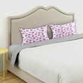 thumbnail image 5 of GZHJMY Valentine's Day Heart Satin Pillowcase, Soft Breathable Silk Pillow Case with Envelope Closure for Hair and Skin, Standard Size 26 x 20 Inch Home Decor, 5 of 7