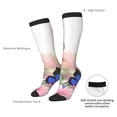 thumbnail image 4 of Goofa Butterfly And Flowers Pattern Adult Stockings, Color-Block Knee High Socks, Comfortable and Breathable, Soft and Stretchable, Sports, and Decoration, 4 of 6