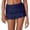 Z-Navy137, variant on Womens High Waist Swimwear Retro Basic Full Coverage Bikini Skirt Ruffle Trim Pleated Solid Color Bathing Suit Summer Beach Swim Bottoms