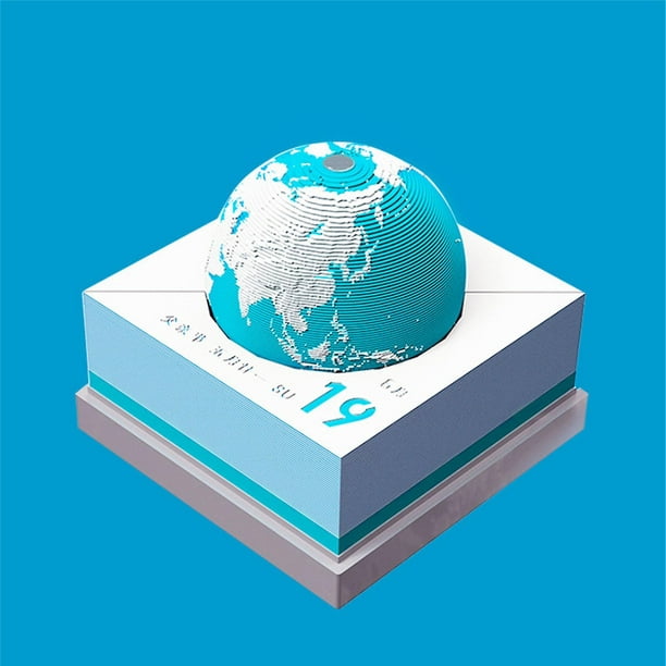 Calendrier 3D - 2024 - Planificateur 3D - Globe 3D - Terre - Monde