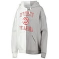 thumbnail image 2 of Women's Gameday Couture Gray/White Oklahoma Sooners Split Pullover Hoodie, 2 of 3