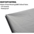 thumbnail image 4 of Outdoor Furniture Cover - Garden Rattan Wicker Waterproof Hanging Chair Furniture Cover - Egg Protective Cover Chair - 210D Oxford Polyester PVC Cover - Gray, 4 of 5