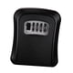 thumbnail image 2 of Caja de almacenamiento con cerradura de llaves, organizador de gabinete de llaves, caja de cerradura de seguridad, caja de seguridad combinada Negro, 2 of 9