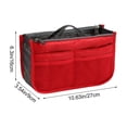 thumbnail image 3 of Bolsa organizadora de viaje con doble cremallera y bolsillos de malla.Bolsa multifuncional tipo bolsa dentro de otra bolsa para cosméticos,artículos de aseo y dispositivos electrónicos.Inserto de, 3 of 6