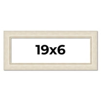 19x6 Frame White Real Wood Picture Frame Width 1.75 inches | Interior Frame Depth 0.5 inches |