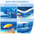 thumbnail image 5 of 100" X 71" X 22" Inflatable Swimming Pool for Family, Electric Pump Included, Lounge Pool for Baby Toddlers Kids Adults, Outdoor Backyard, 5 of 8