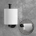 thumbnail image 3 of Stylish Matte Black Wall Mounted Toilet Paper Holder, 3 of 5