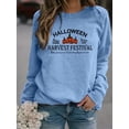 thumbnail image 2 of Sudadera Con Estampado De Halloween, Sudadera Informal De Manga Larga Con Cuello Redondo, Ropa De Mujer, 2 of 4