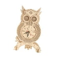 thumbnail image 2 of Reloj de búho de madera perfke 3D decoración de escritorio 28,2 x 18 x 6,5 cm, 2 of 9