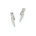 thumbnail image 2 of Gem & Harmony Sterling Silver Lightning Bolt Post Earrings for Women, 2 of 5