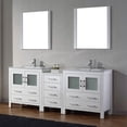 thumbnail image 2 of Virtu USA Dior 82" Ceramic Double Bathroom Vanity Cabinet Set in White, 2 of 6