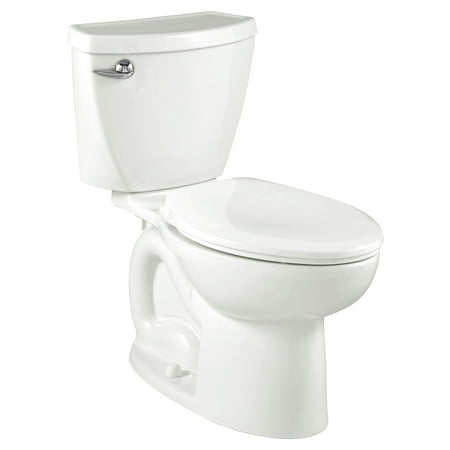 American Standard Cadet 3 Powerwash 10 in. Rough-In 2-Piece 1.6 GPF Single Flush Round Toilet in White, Seat Not Included