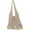 Light Khaki, variant on Women Knit Hobo Tote Bag Crochet Handbags Casual Mesh Shoulder Handbag Hand Crochet Bags Purse